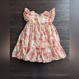 NWT Christian Siriano Girls Pink Floral Dress Size 5T